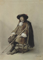 AA 018
<br/>
Zittende man in 17de eeuws kostuum
<br/>
<em>Madou, Jean Baptiste (1796-1877)</em>